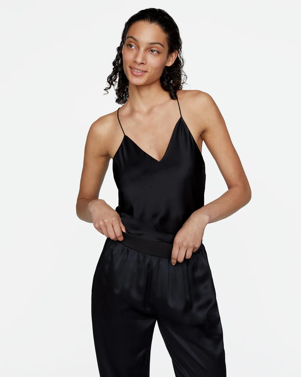 ATM - Women - Black Silk Cahrmeuse Camisole