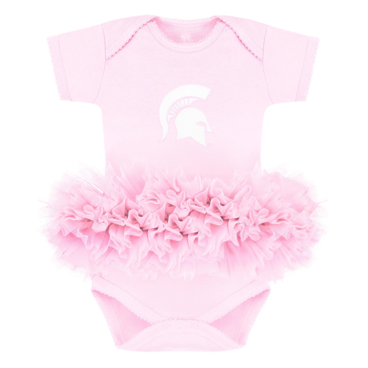 Michigan State - Baby -Spartan Pink Infant Tutu Bodysuit