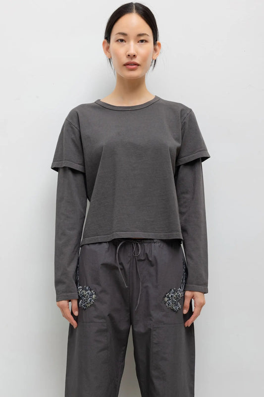 Leset - Women - Slate Margo Layered Long Sleeve