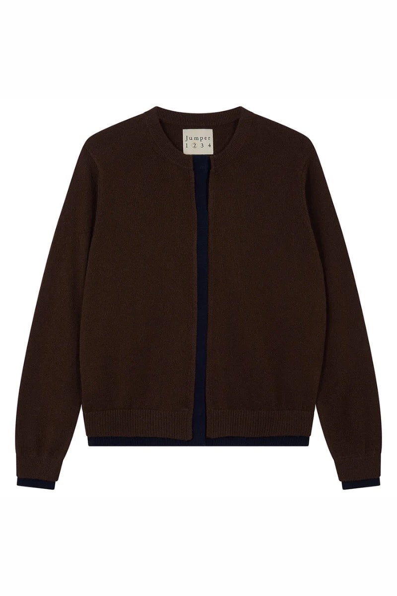 Jumper1234 - Women- Pluto/Navy  Double Trim Cardigan