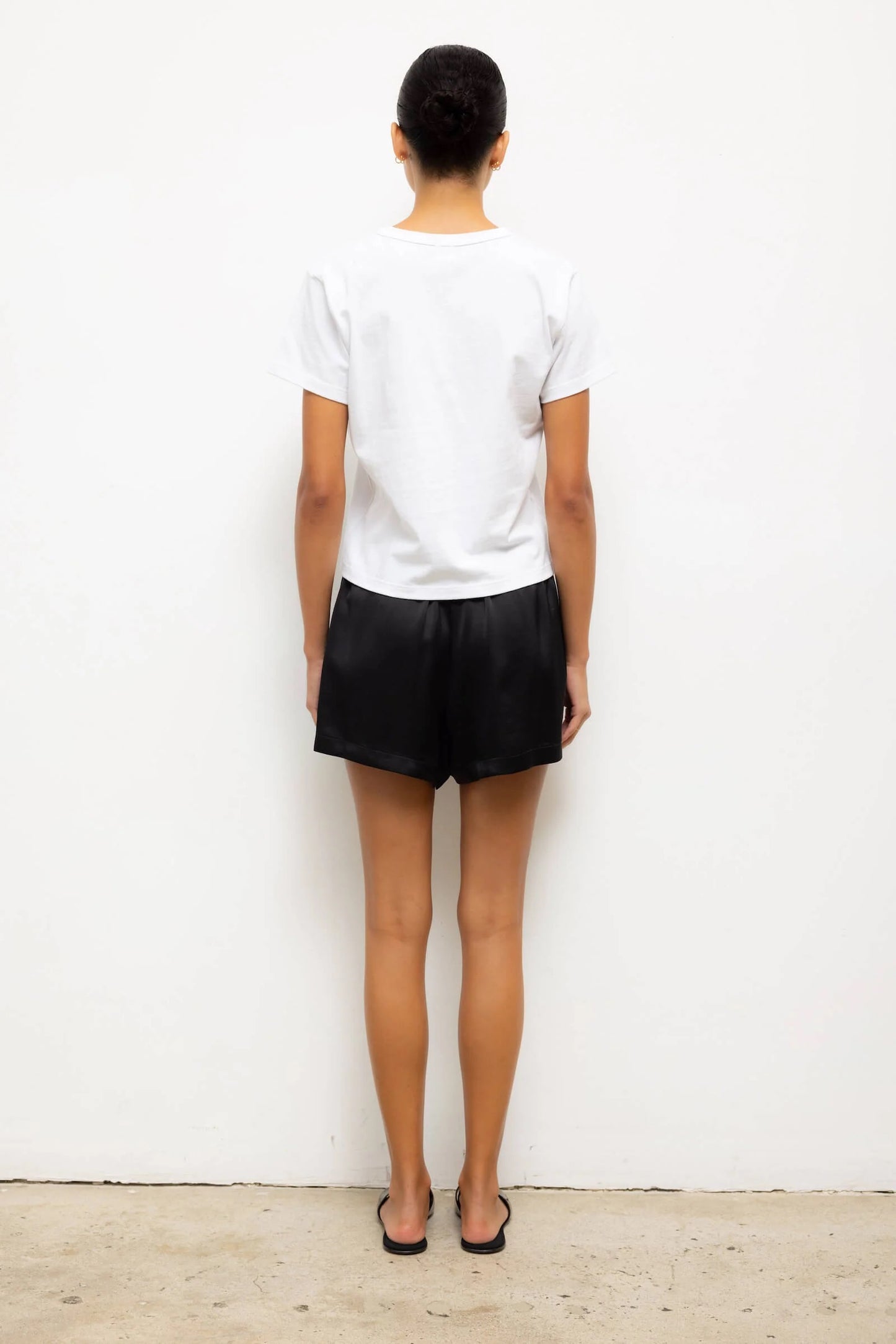 Leset - Women - White Margo V Neck Tee