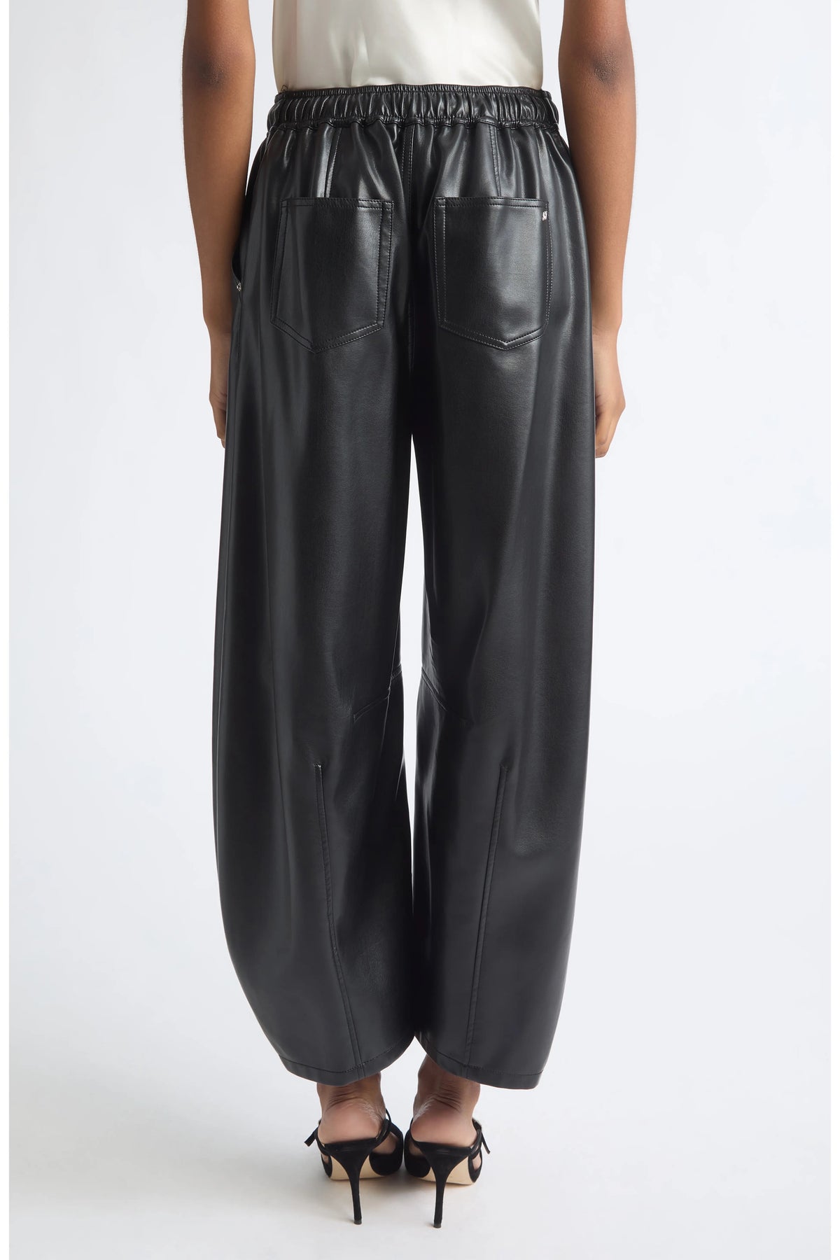 Cinq à Sept - Women - Black  Brooks Faux Leather Jogger Pants