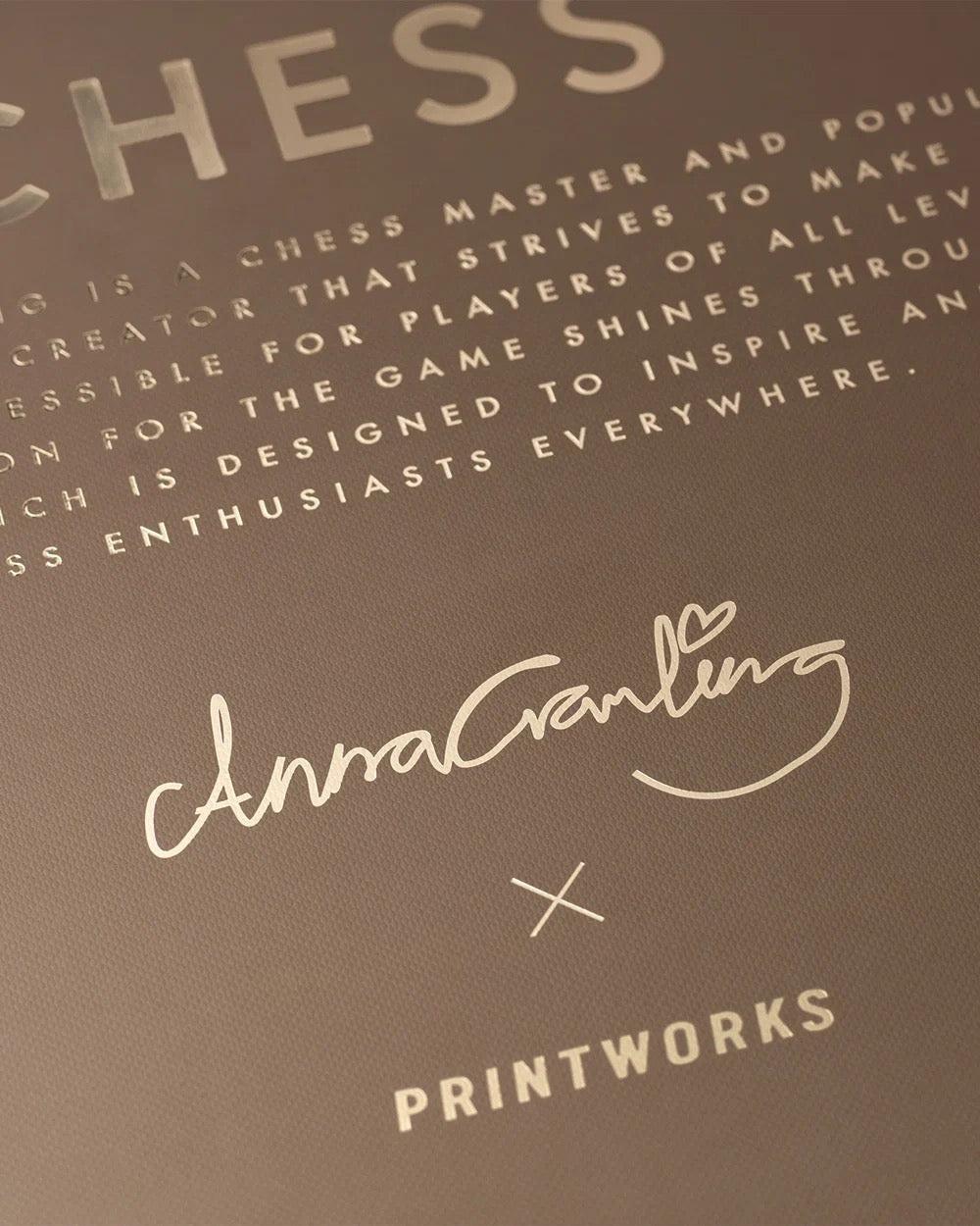 Printworks  - Black/Gold Chess Anna Cramling Edition