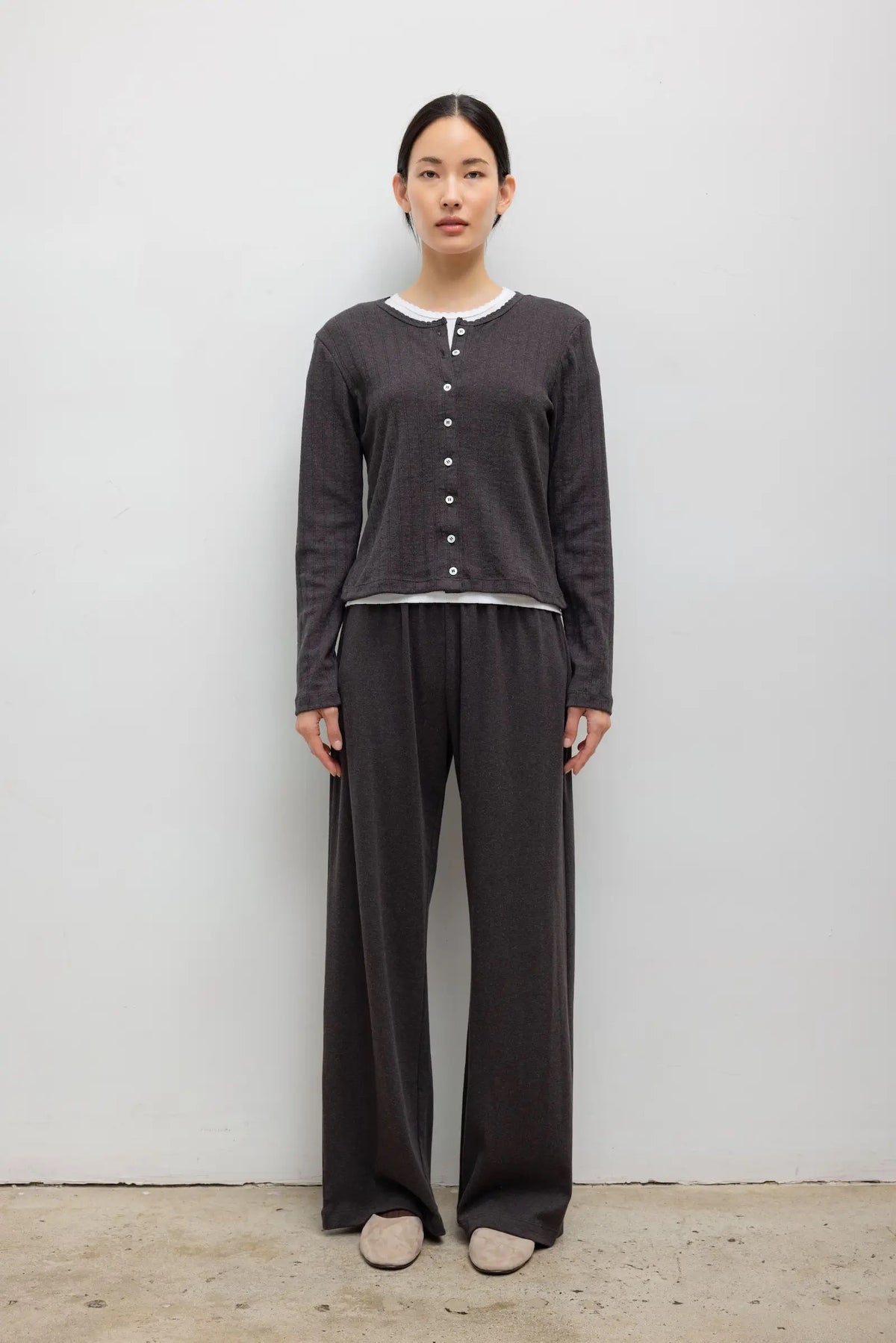 Leset - Women - Hickory Melange Nando Lounge Pant