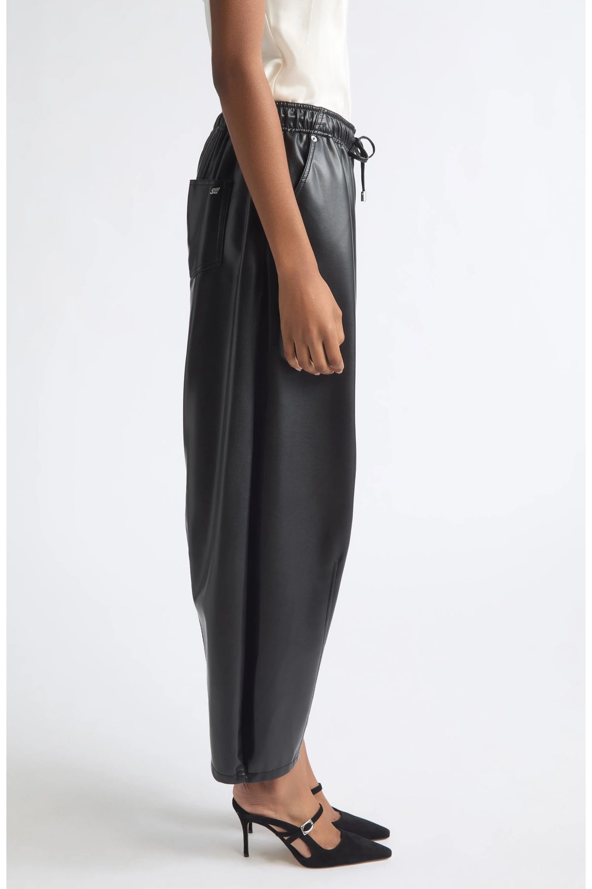 Cinq à Sept - Women - Black  Brooks Faux Leather Jogger Pants