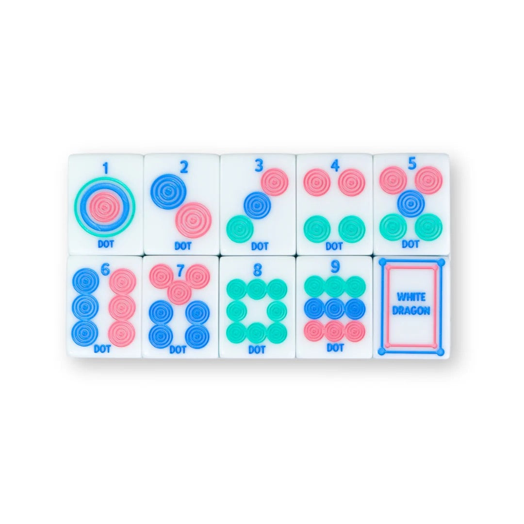 My Fair Mahjong - Blue  Crystal Prism Mahjong with Bold Angles and Vibrant Vibes