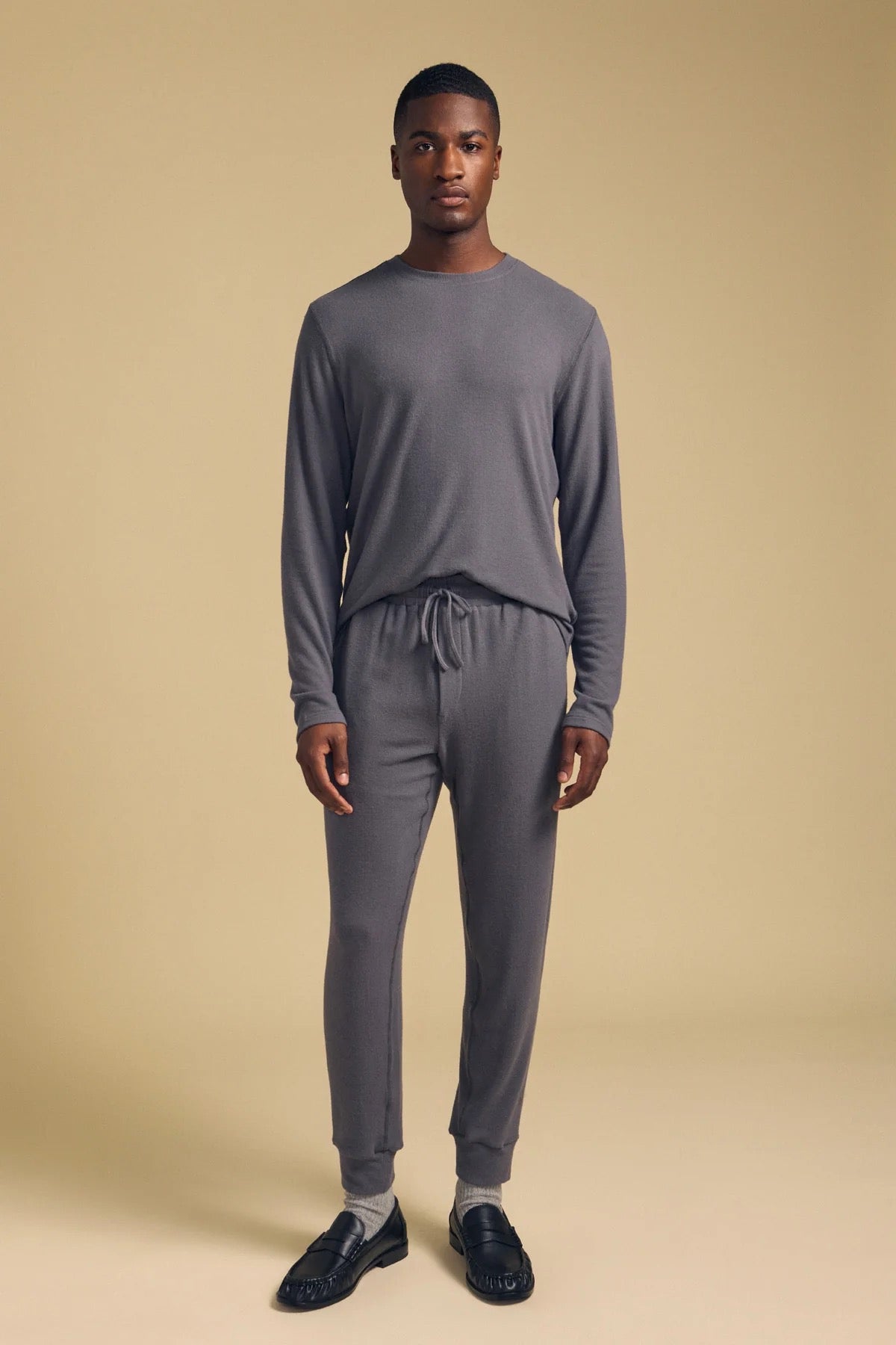Velvet By Graham & Spencer - Men Graphite Redden Crew Pullover