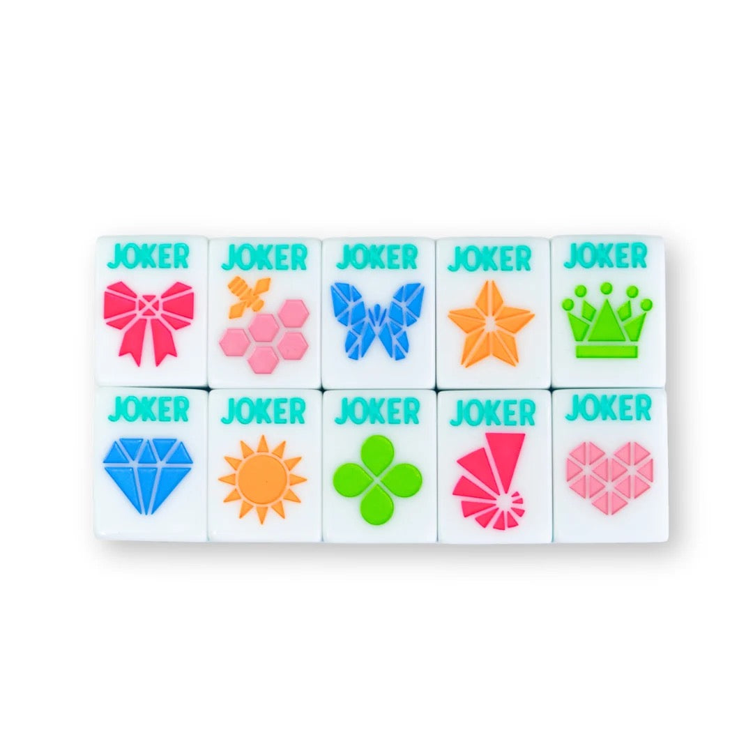 My Fair Mahjong - Blue  Crystal Prism Mahjong with Bold Angles and Vibrant Vibes