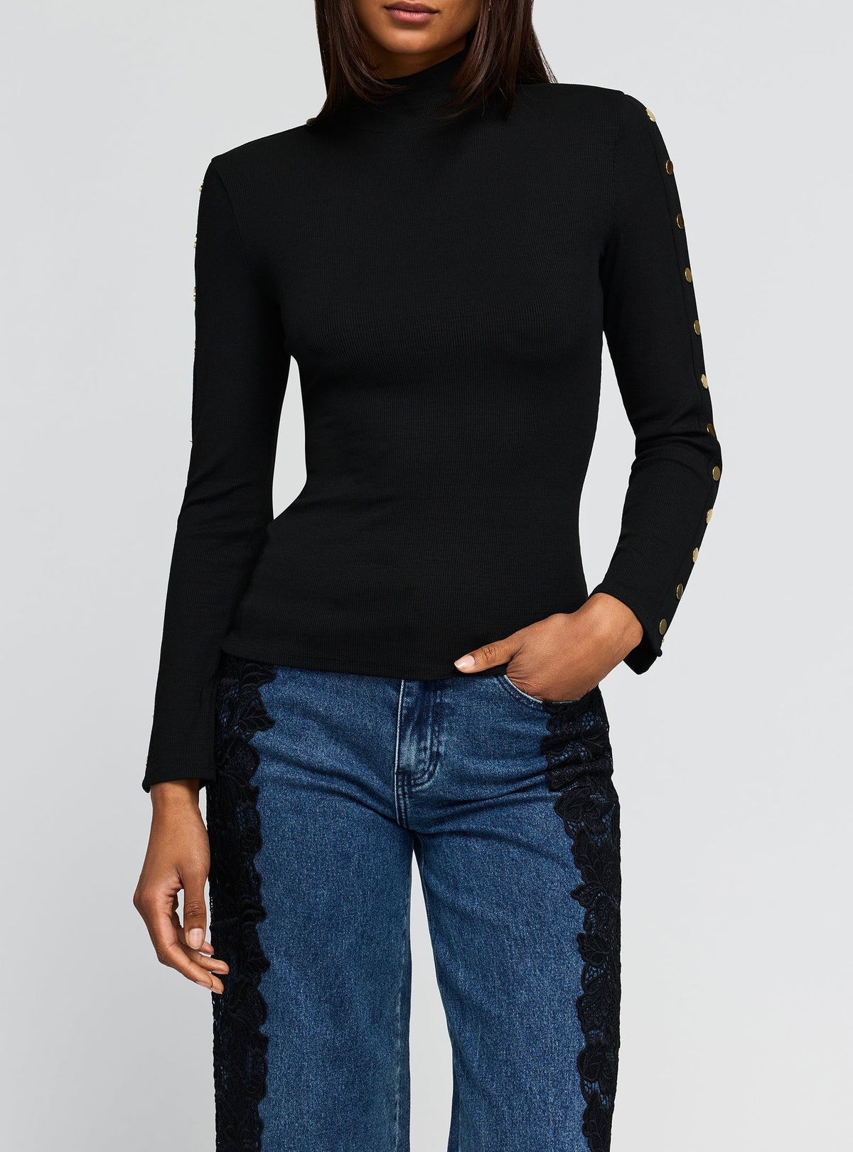 Generation Love - Women -  Black Frida Snap Top