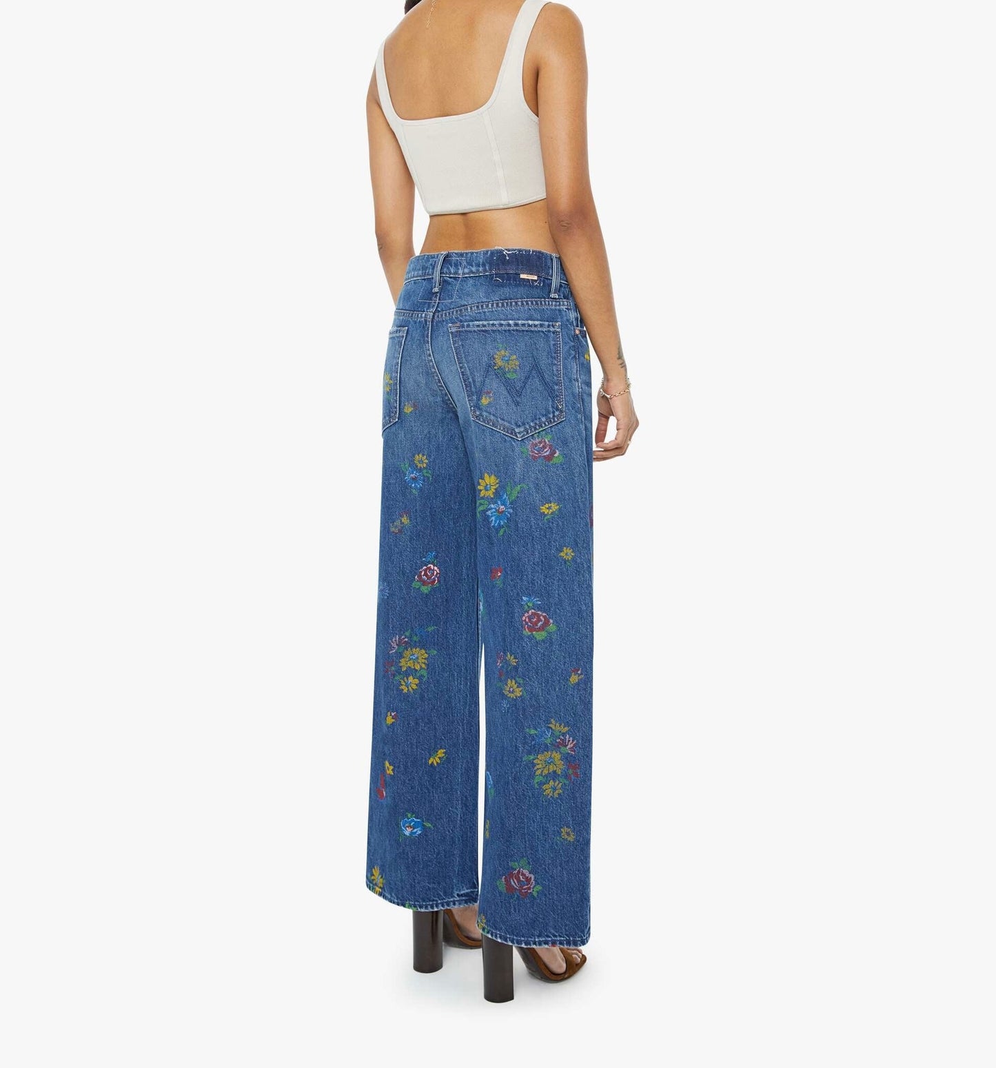 Mother  - Women - Field Of Flowers Ther Lil Rerun Sneak Jean