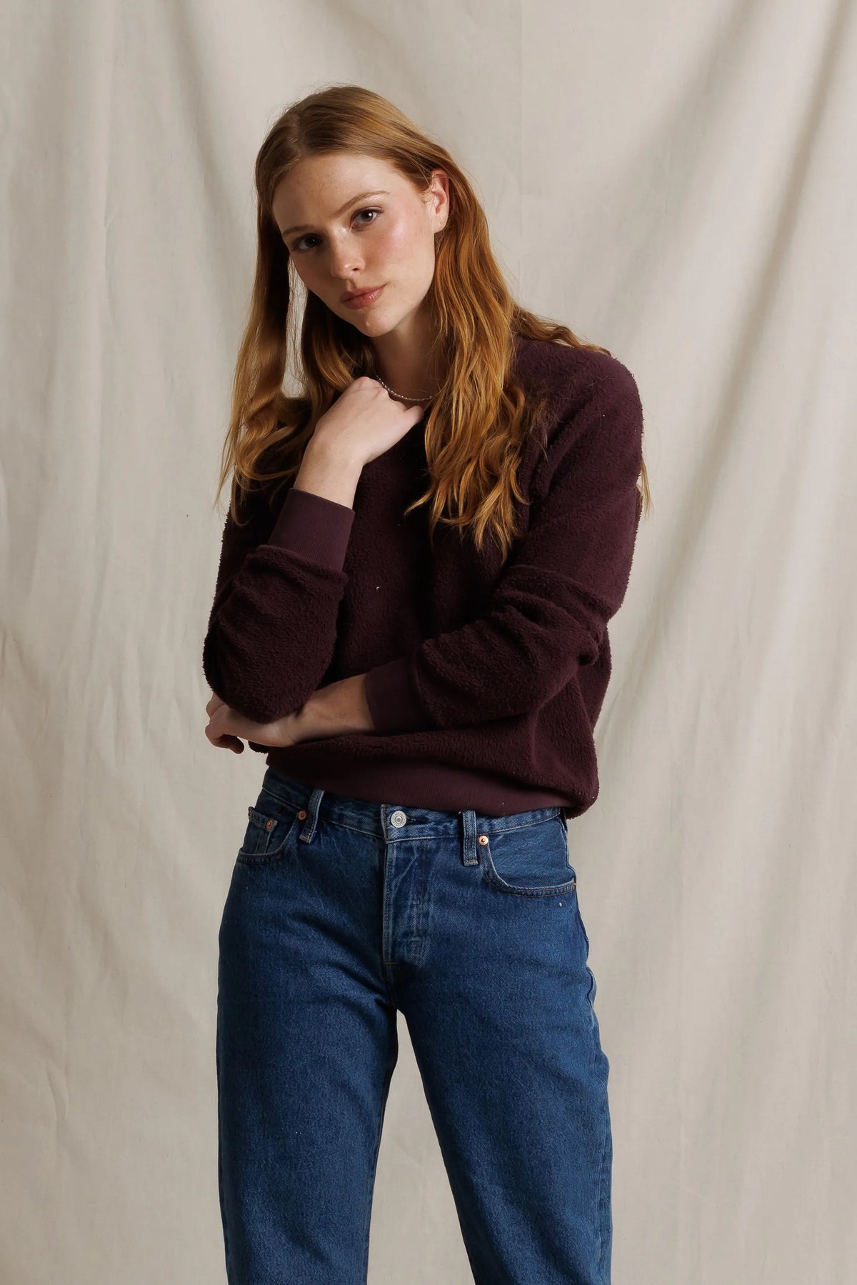 Perfect White Tee - Women - Cherry Lacquer Ziggy Sweatshirt
