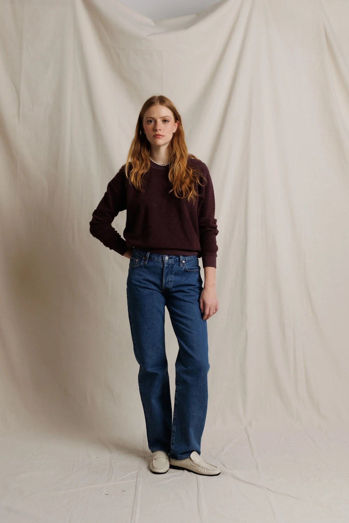 Perfect White Tee - Women - Cherry Lacquer Ziggy Sweatshirt