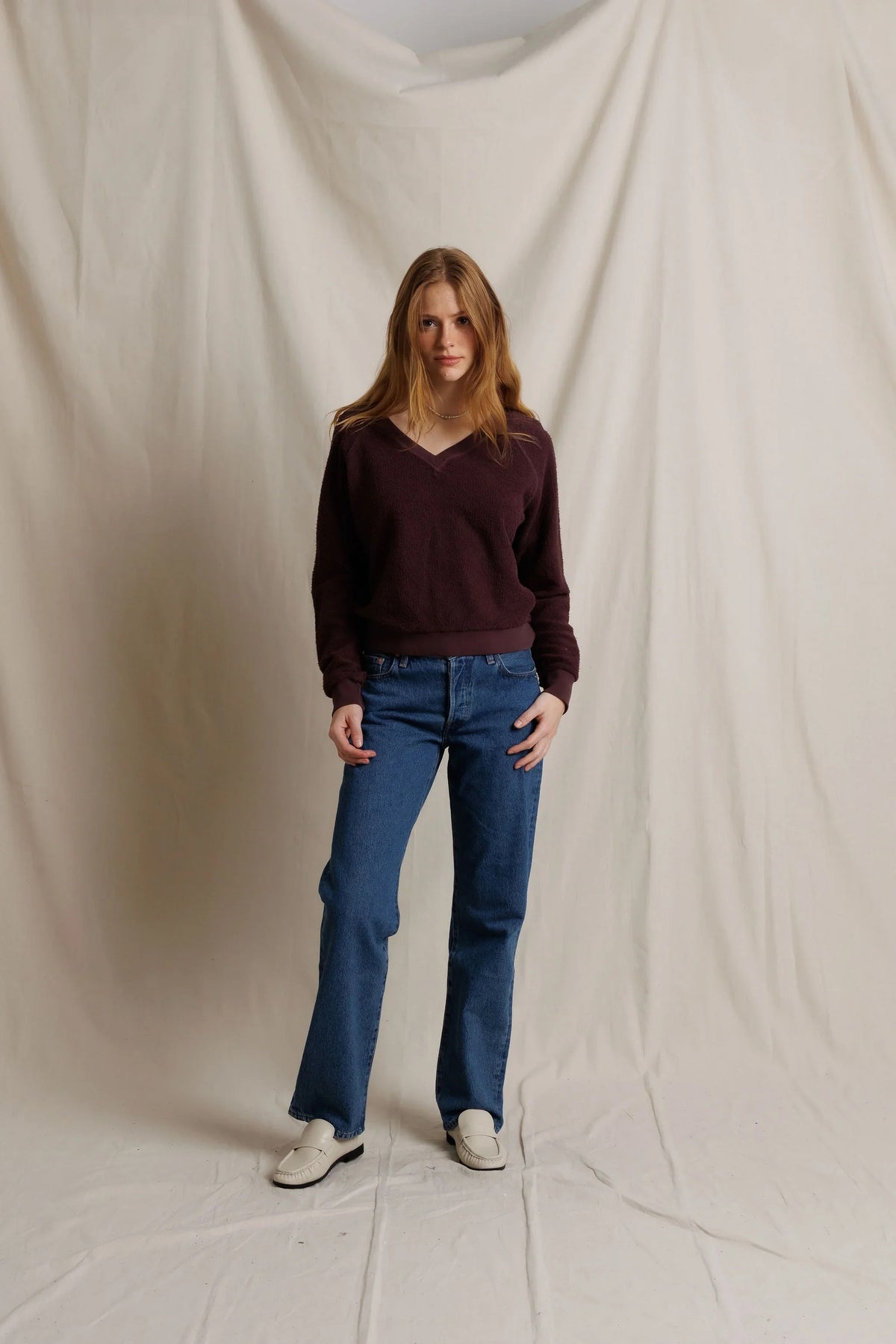 Perfect White Tee - Women - Cherry Lacquer Ziggy Sweatshirt