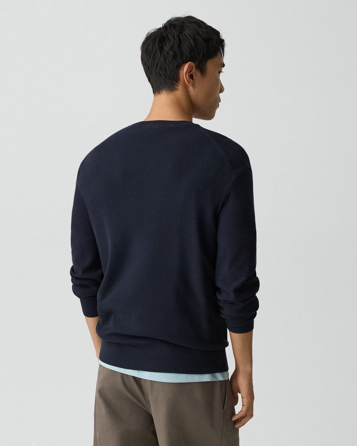 Theory - Men - Riland Crewneck Sweater in Light Bilen