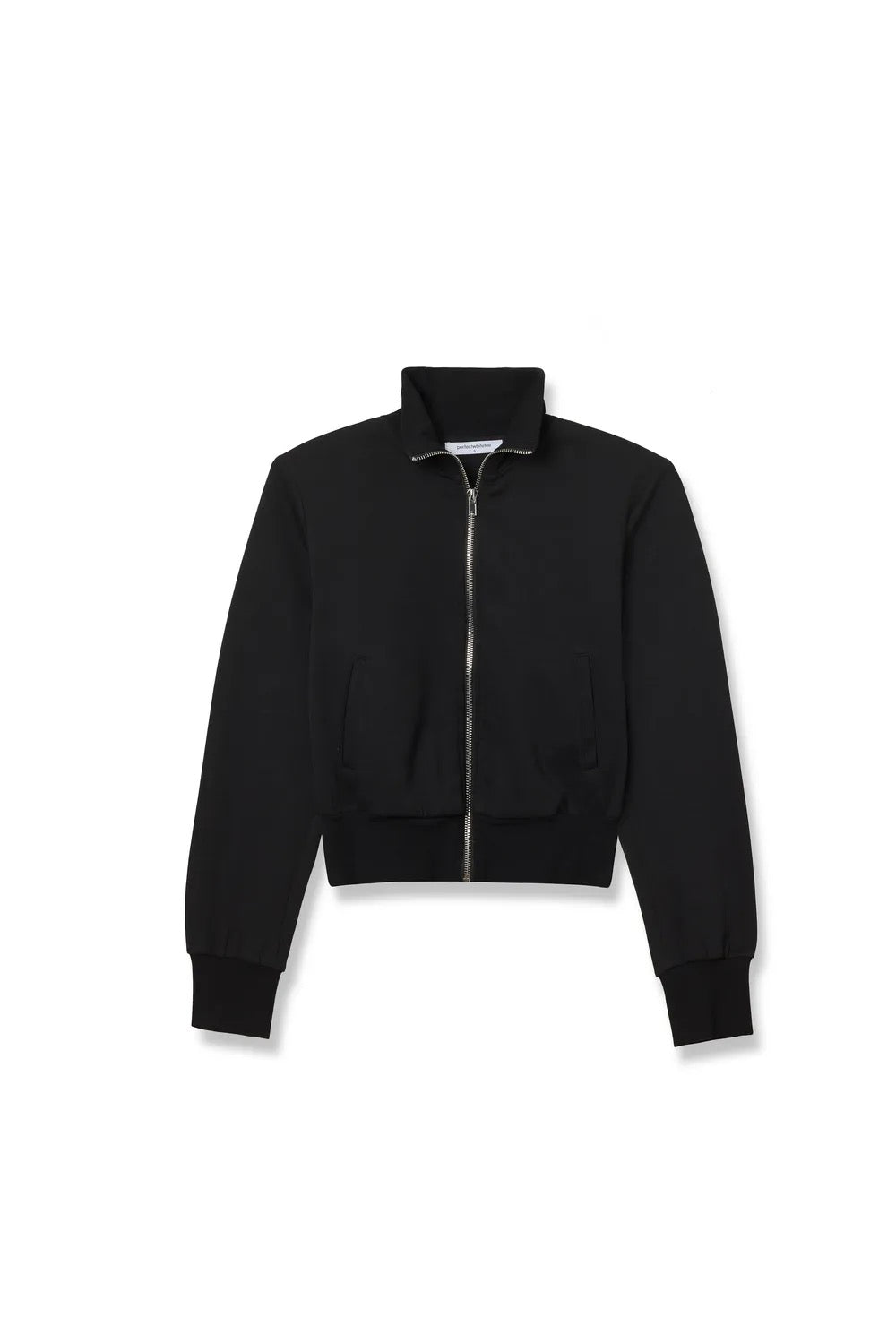 Perfect White Tee - Women - Black Milana Track Jacket