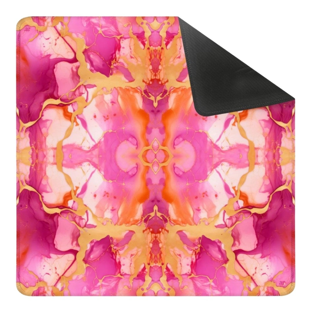 Anders Ruff Design Co -  Golden Pink Mahjong Mat | Grand Marble