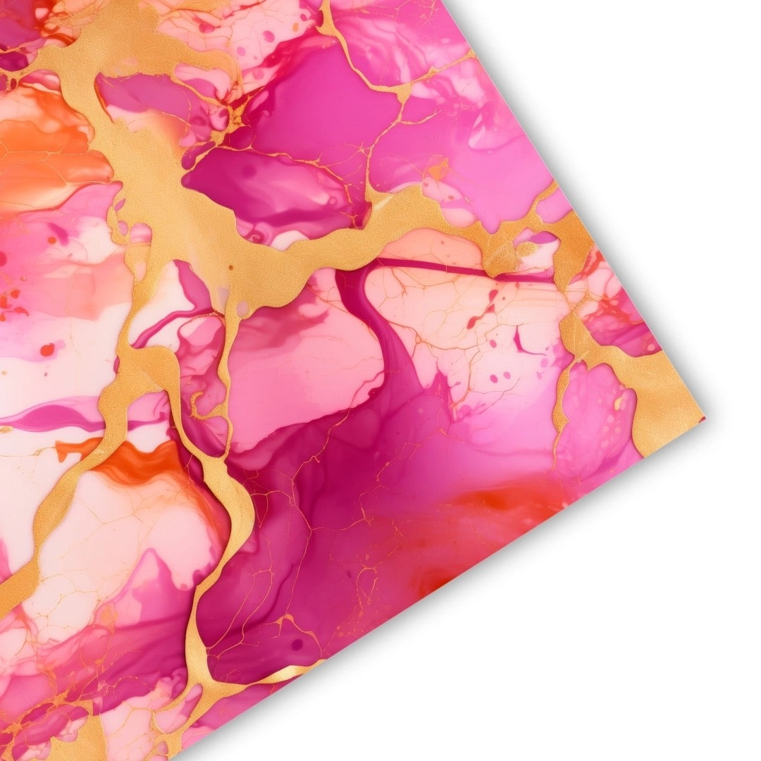 Anders Ruff Design Co -  Golden Pink Mahjong Mat | Grand Marble