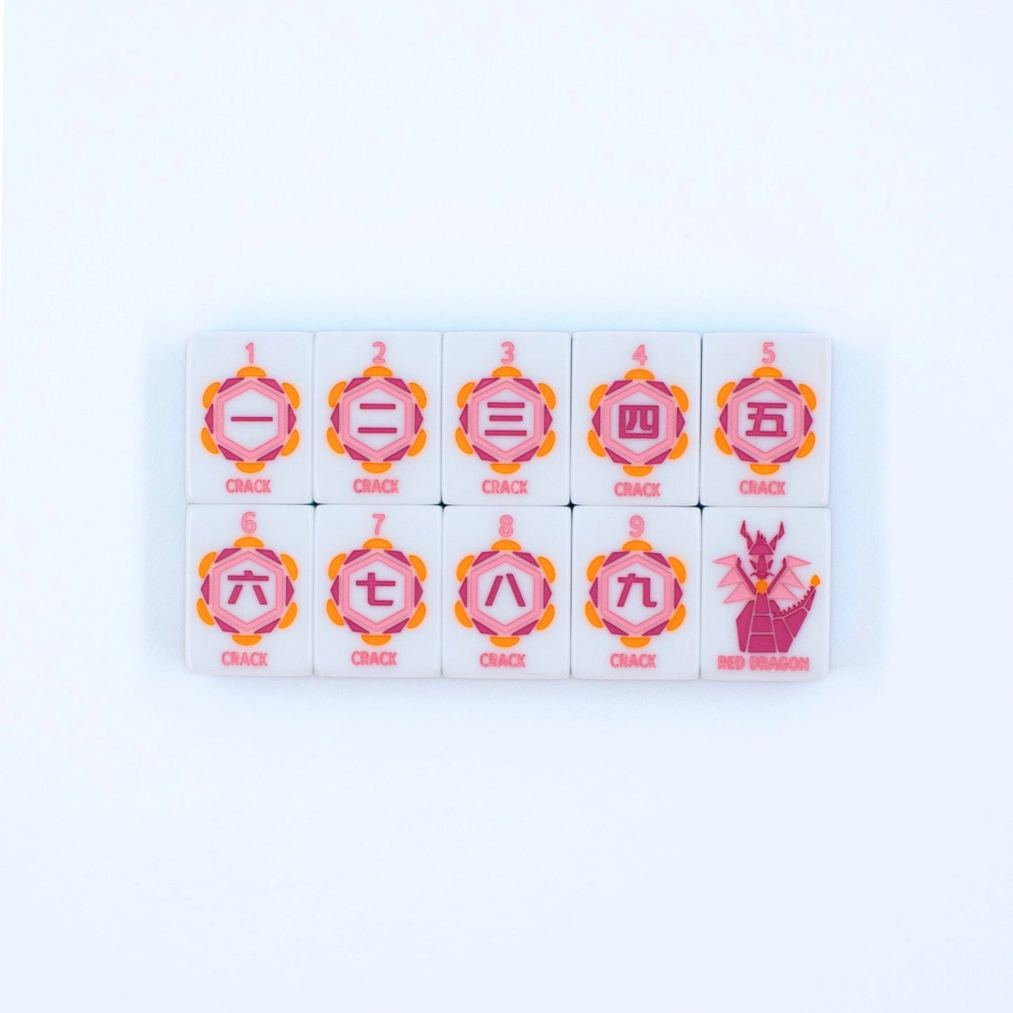 My Fair Mahjong - Pink Crystal Prism Mahjong with Bold Angles and Vibrant Vibes