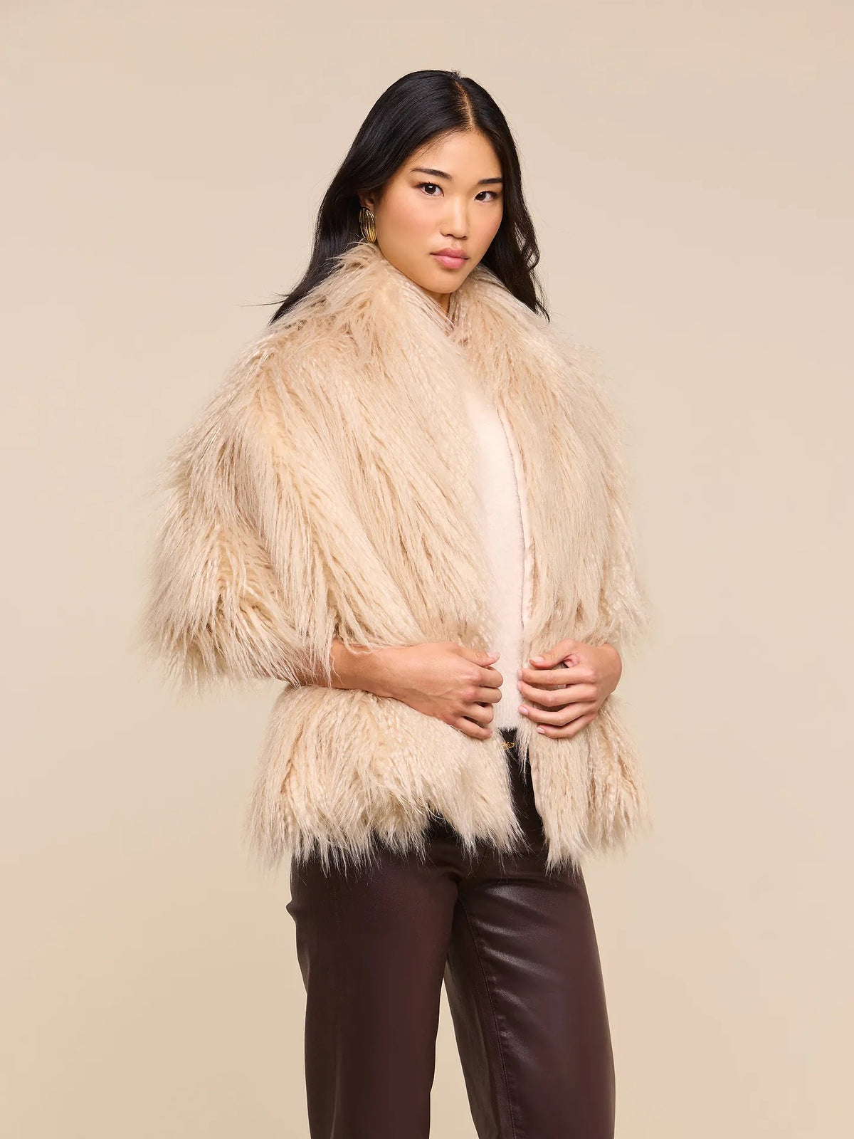 L'AGENCE - Women - Biscuit Sabine Faux Fur Scarf