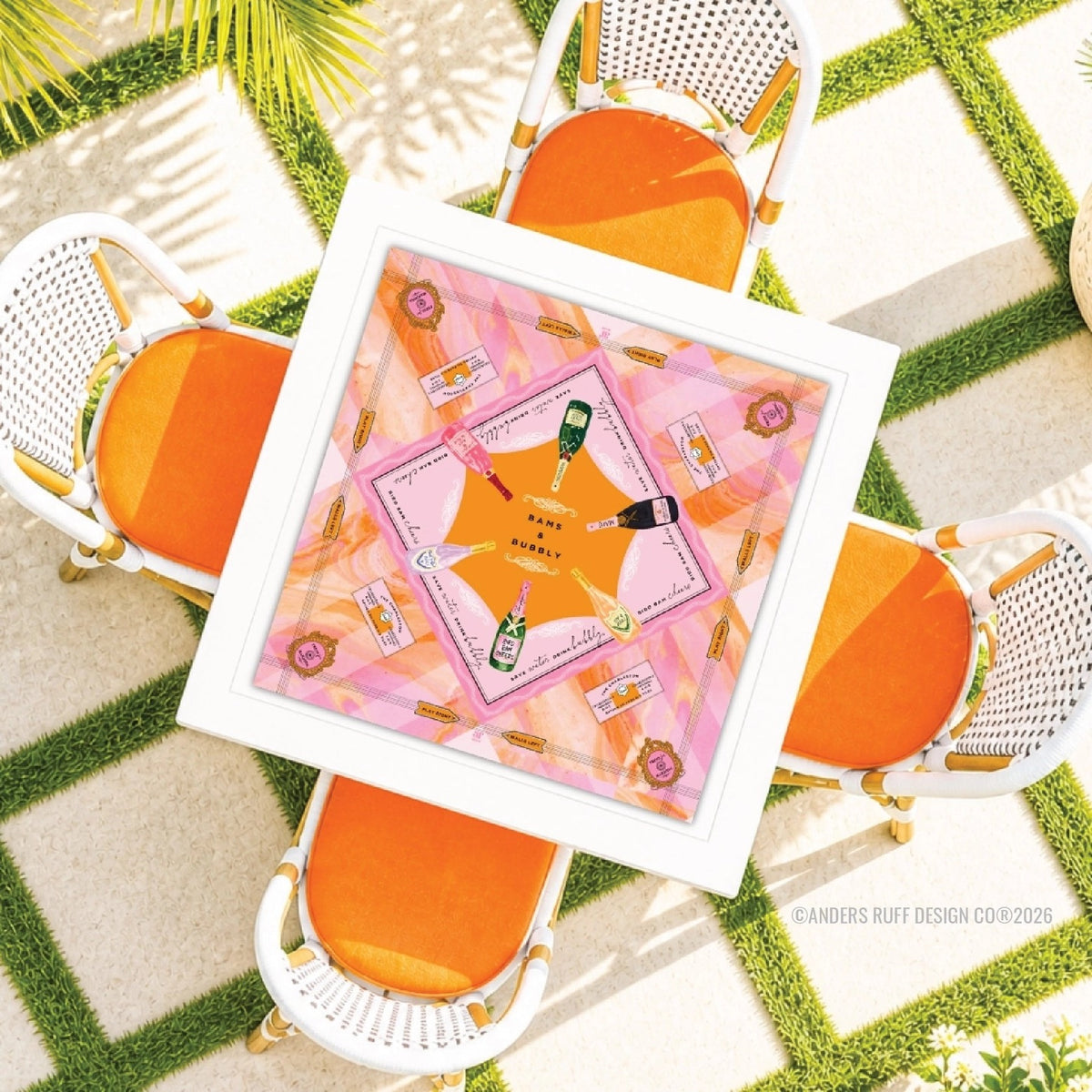 Anders Ruff Design-   Ban & Bubbly Mahjong Mat