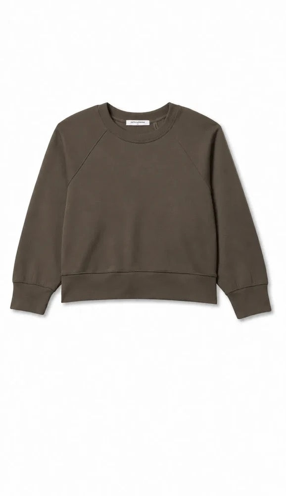 Perfect White Tee - Women - Dark Olive Nell Perform  Sweatshirt