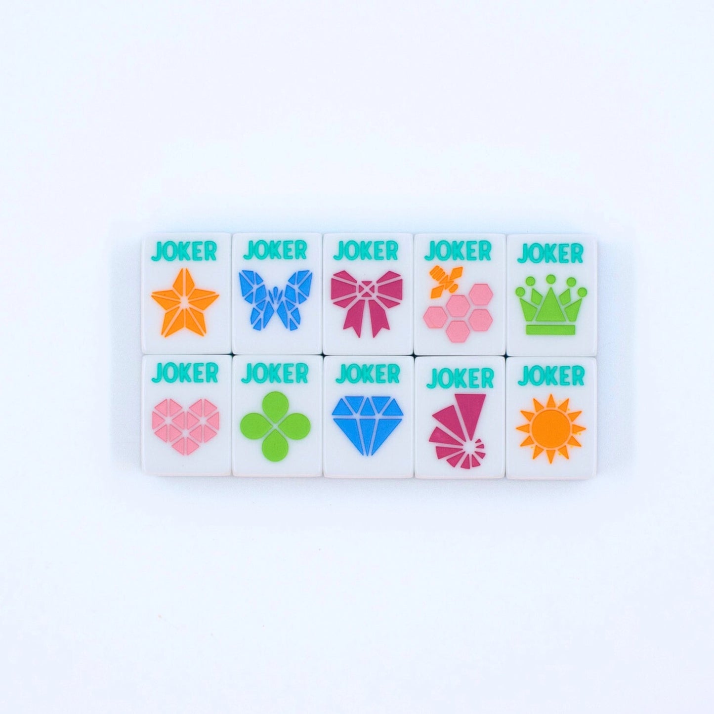 My Fair Mahjong - Pink Crystal Prism Mahjong with Bold Angles and Vibrant Vibes