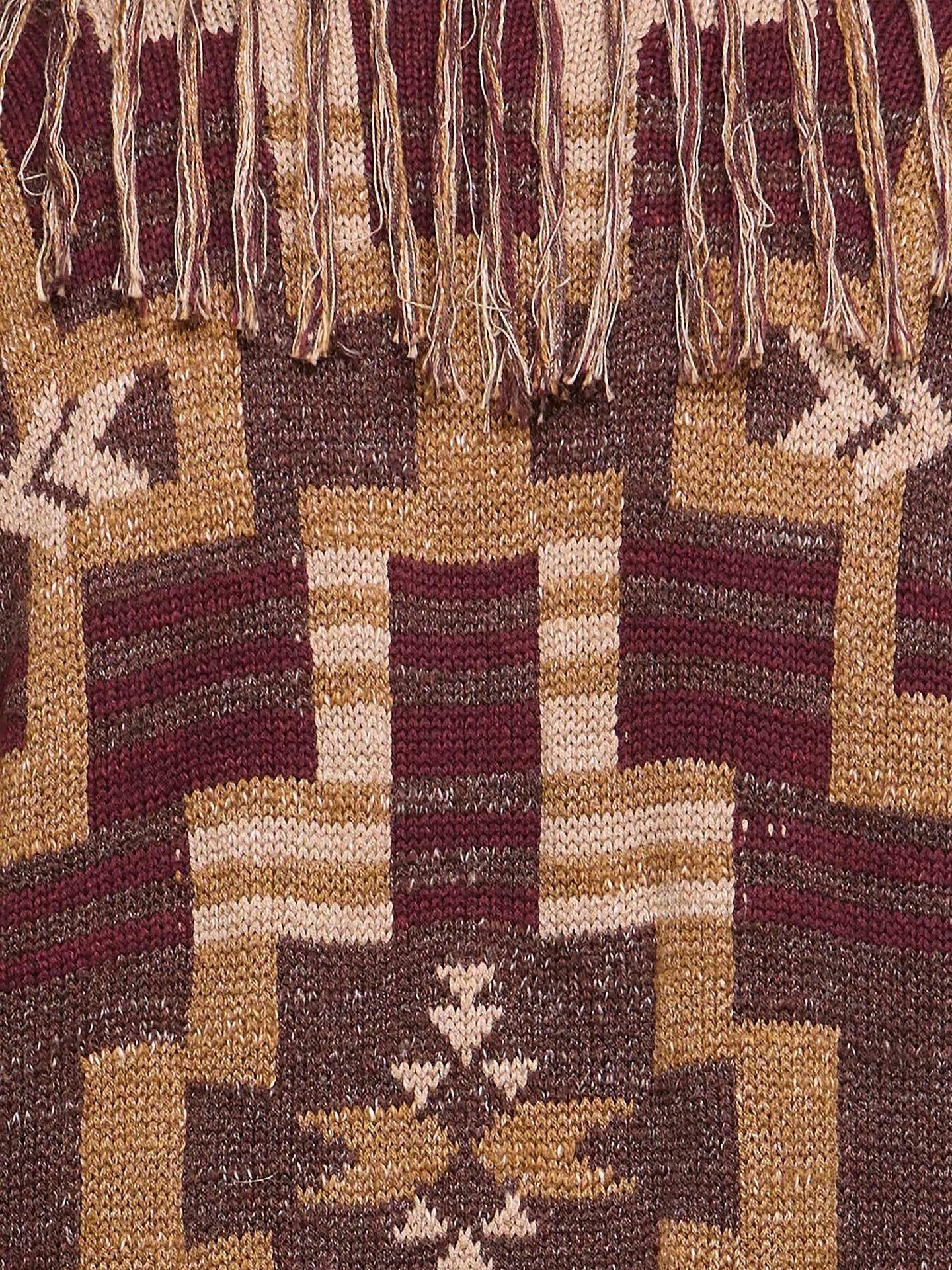 L"AGENCE - Women -  Dark Java/Burgandy Multi Jair Cardigan