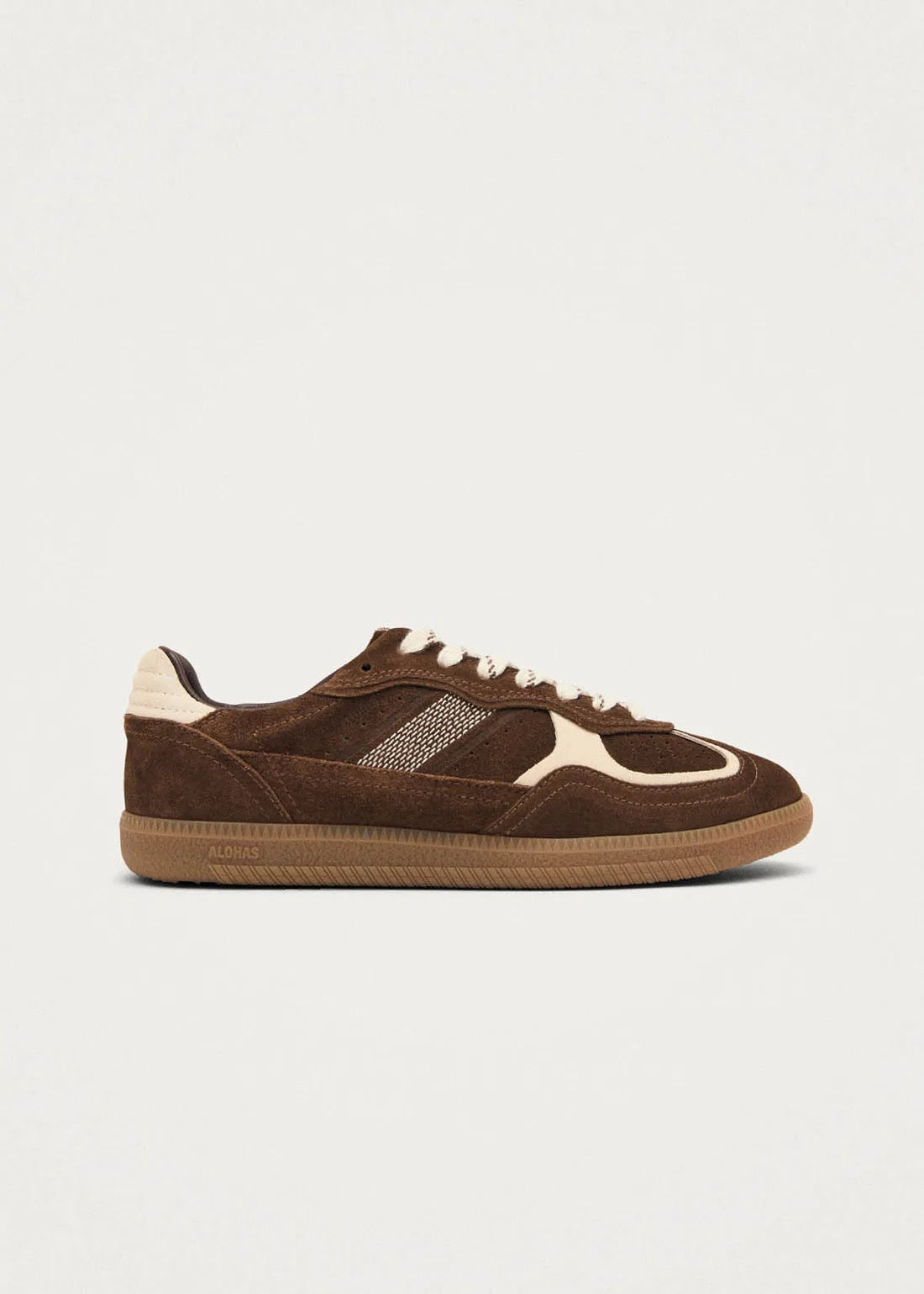 Alohas - Women -  Cocoa & Off White TB.490 Rife Leather Sneakers