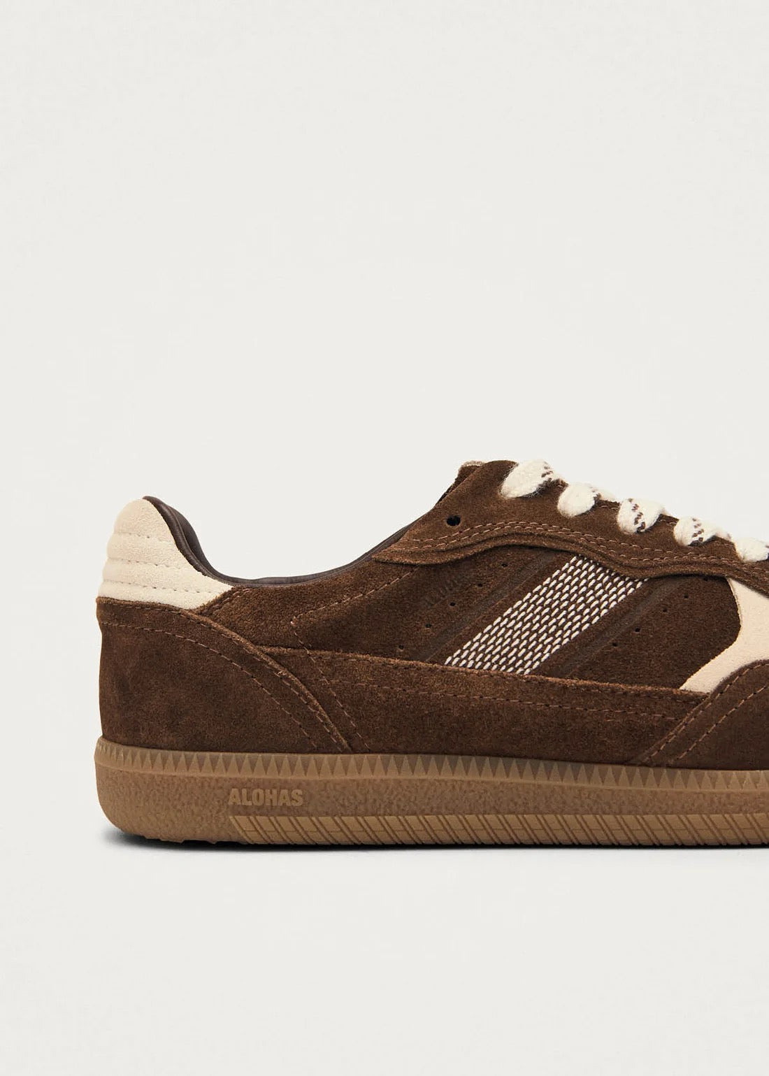Alohas - Women -  Cocoa & Off White TB.490 Rife Leather Sneakers