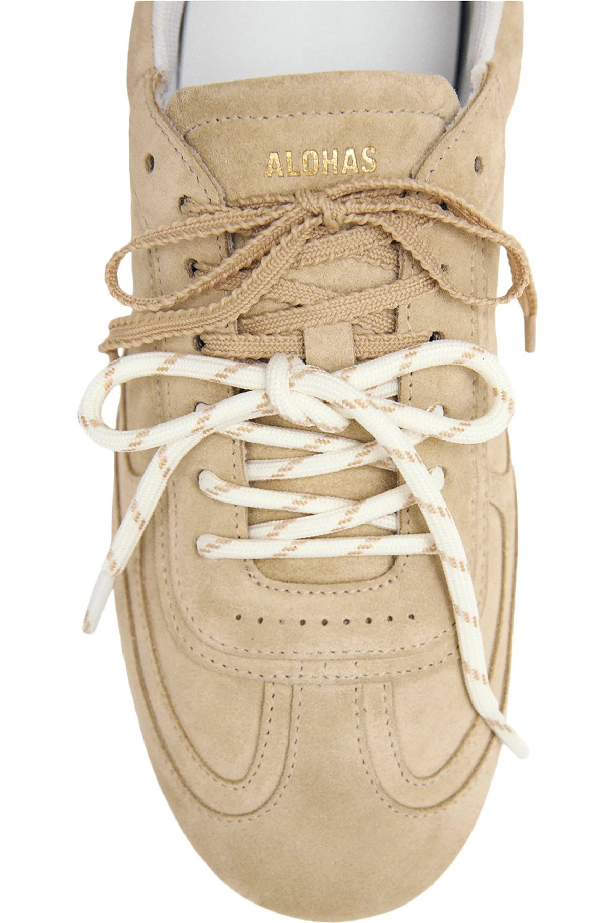 Alohas - Women - Beige Tb.24 Low-Profile Suede Leather Sneakers
