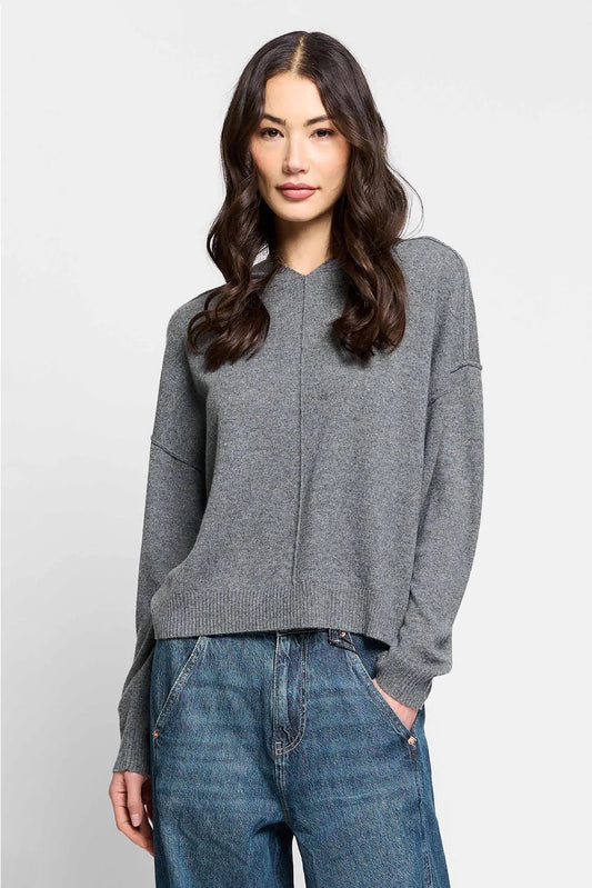 Central Park West - Women - Charcoal Thea Cashmere Hoodie