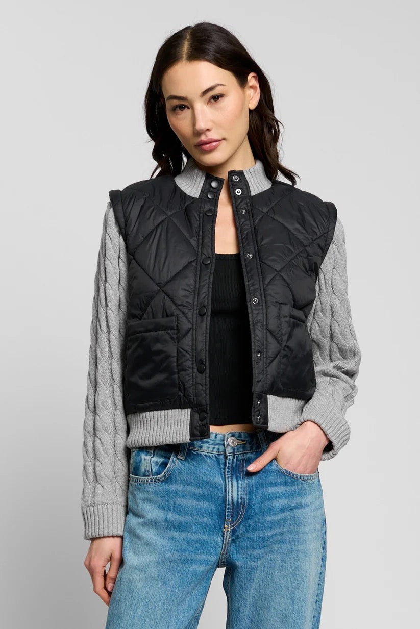 Central Park West - Women - Ember Quilted Nylon Sweater Sleeve Puffer
