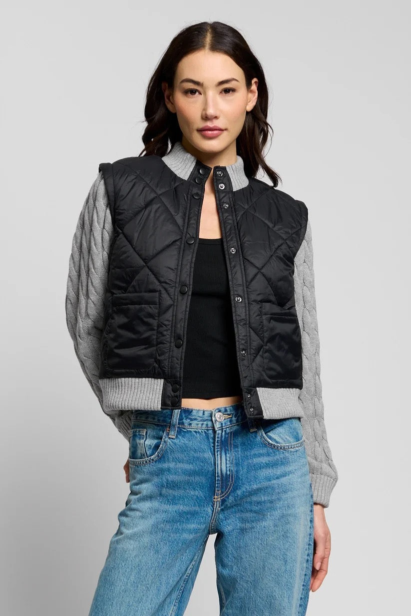Central Park West - Women - Ember Quilted Nylon Sweater Sleeve Puffer