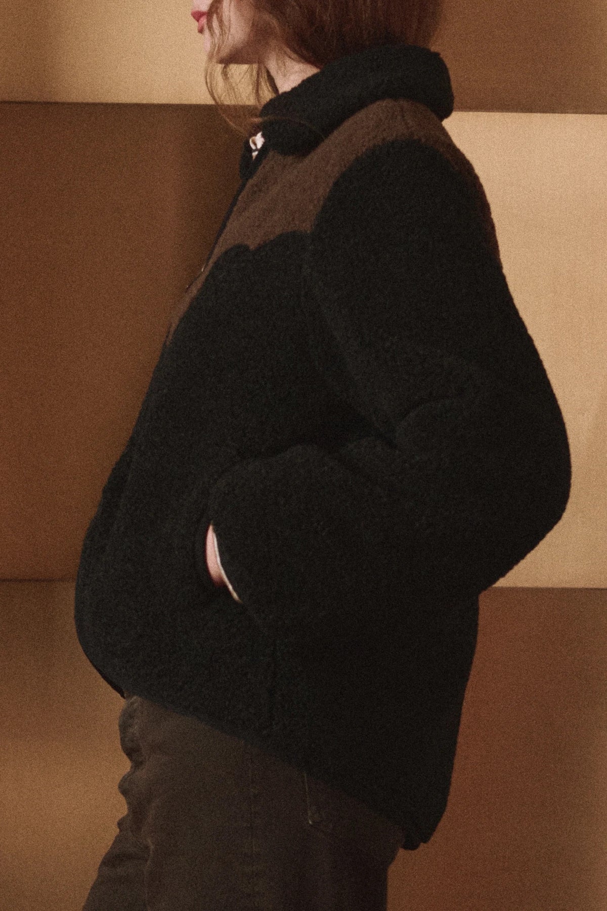 The Great - Women - Black Reversible Western Yoke Pasture Jacket