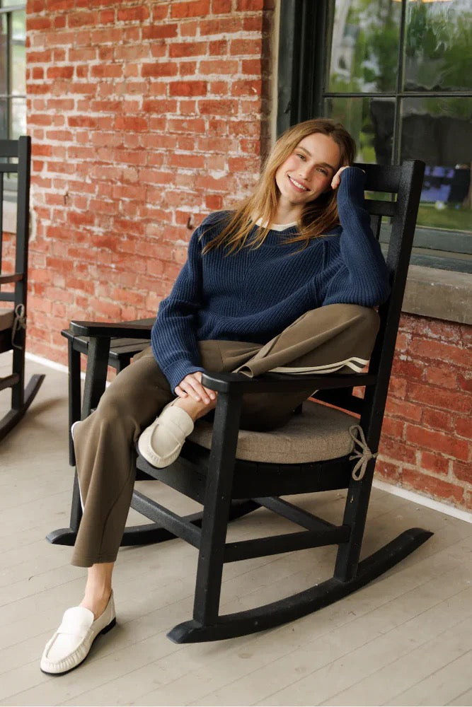 Perfect White Tee - Women - Dark Olive Claud Track Pant