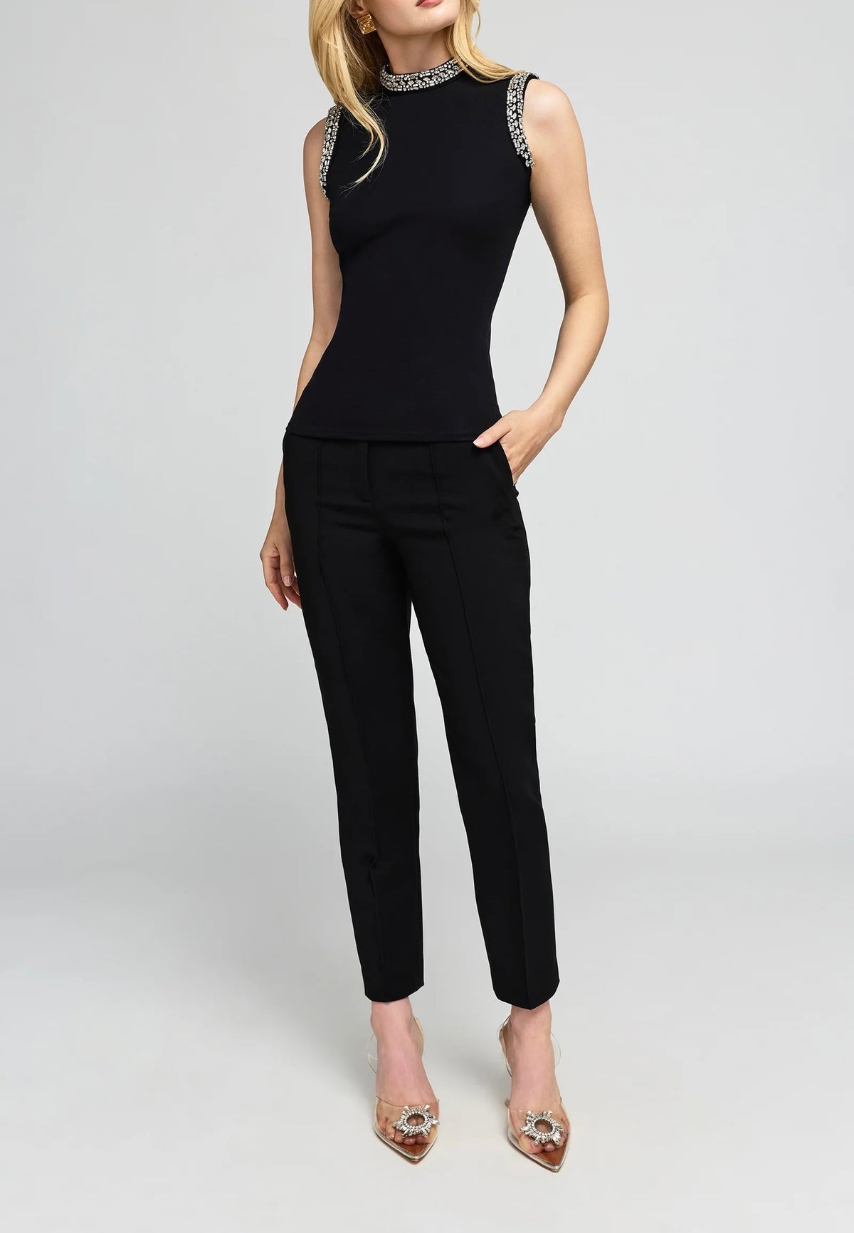 Generation Love - Women - Black  Lavinia Embellished Top