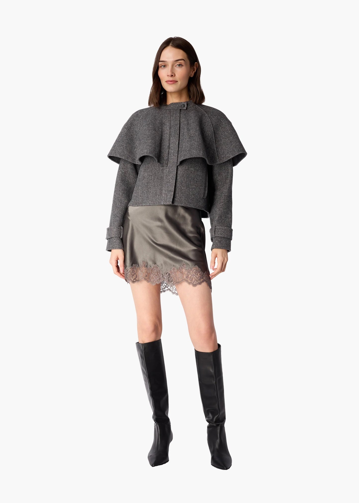 CAMI NYC - Women - Dark Grey Adler Herringbone Jacket