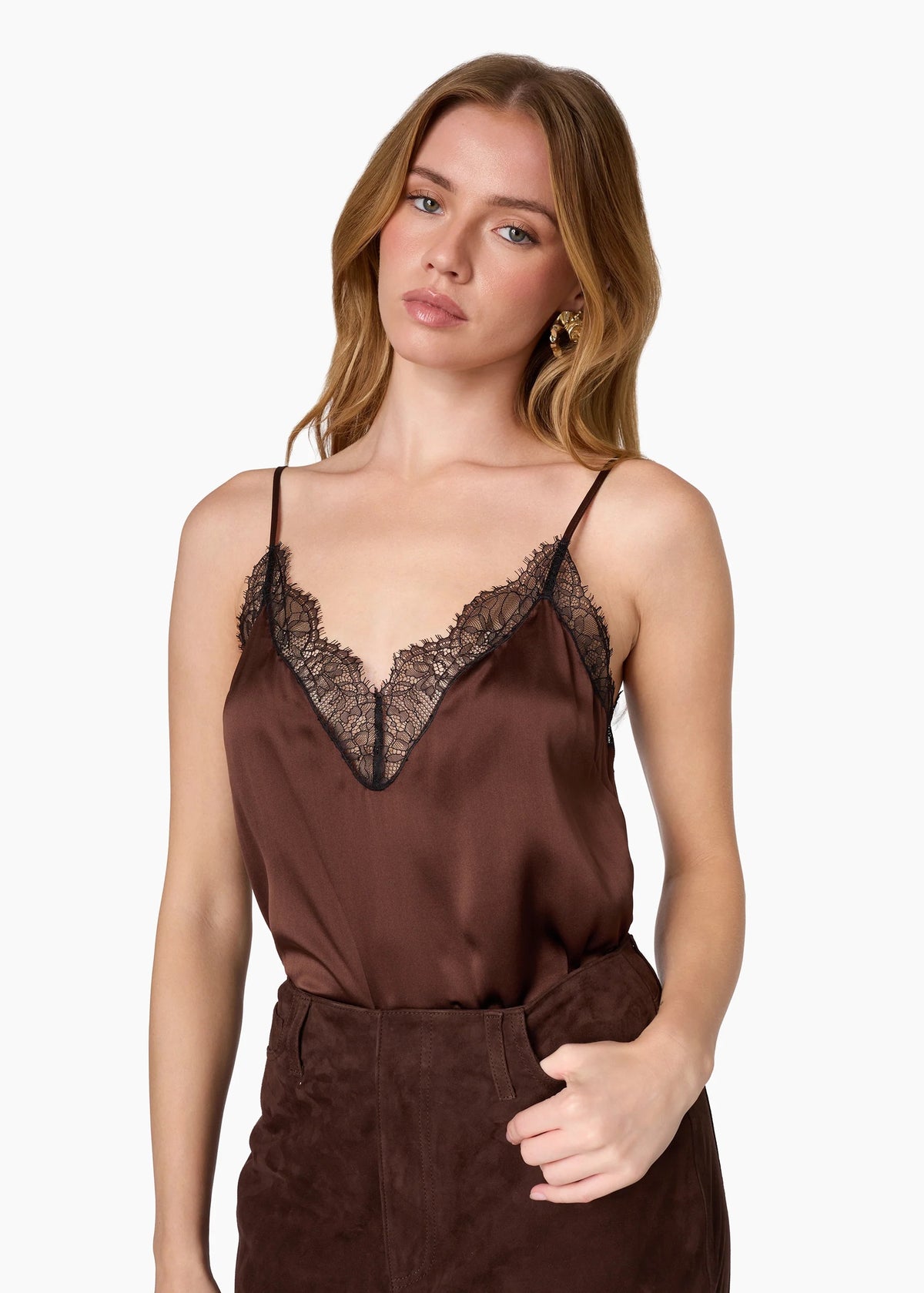 CAMI NYC - Women - Umber Daisy Silk Camisole
