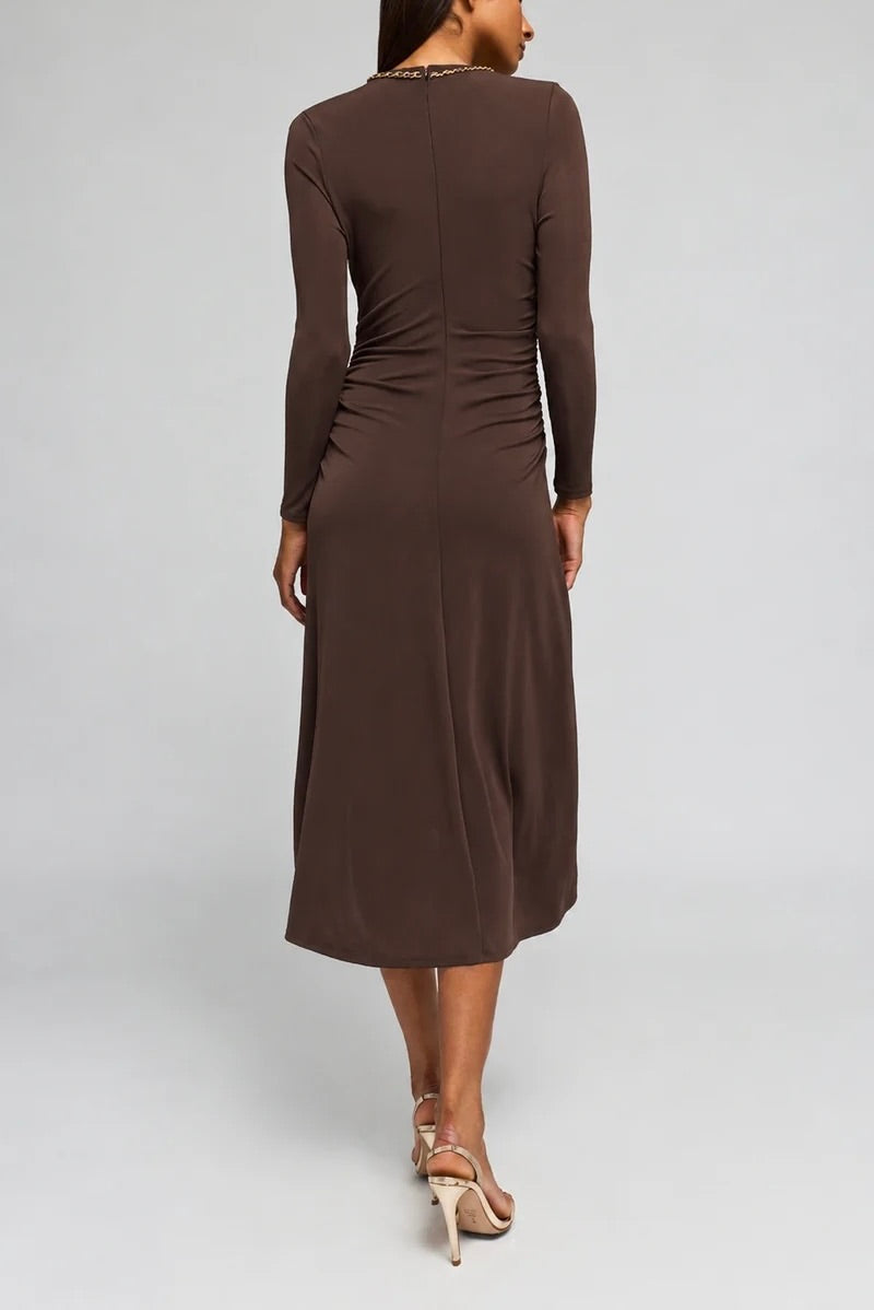 Generation Love - Women - Espresso  Saffira Chain Jersey Dress