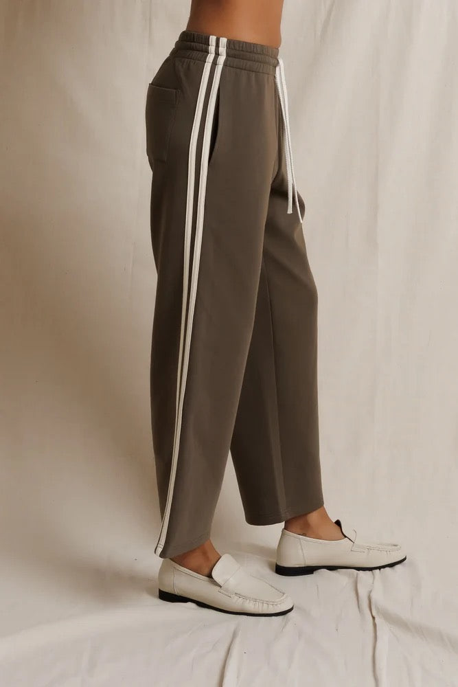 Perfect White Tee - Women - Dark Olive Claud Track Pant