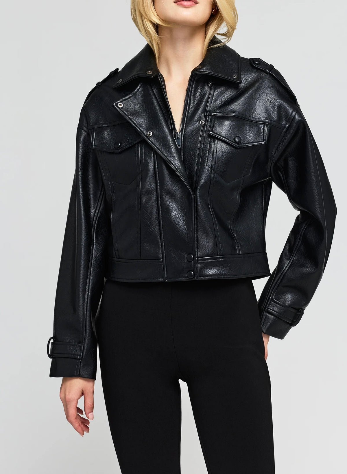 Generation Love - Women - Black  Dublin Vegan Leather Jacket