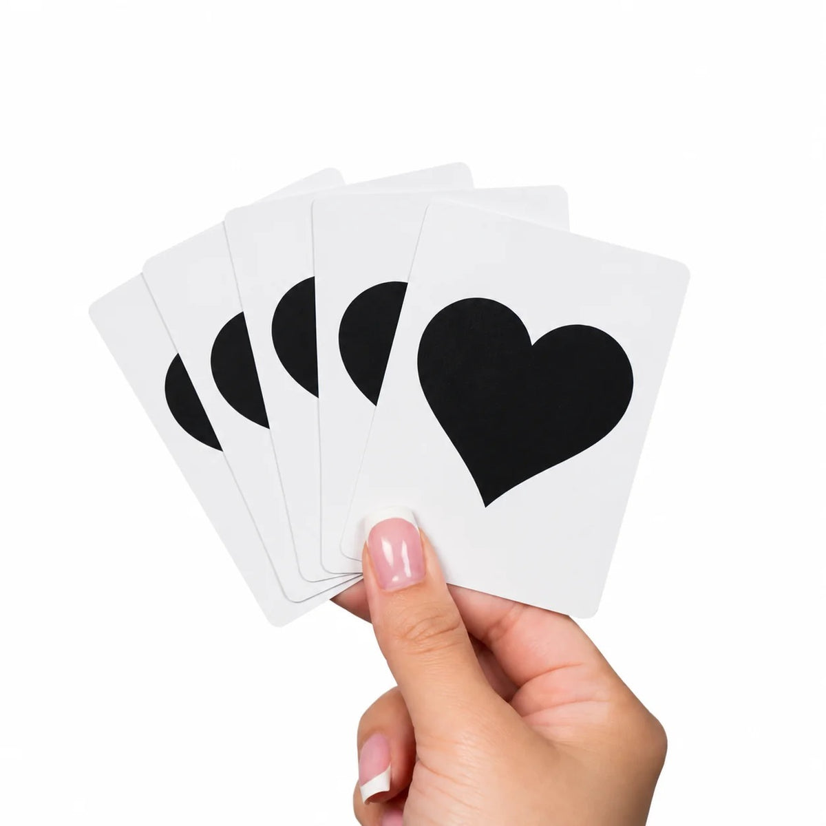 Canasta Black Heart Plastic Playing Cards