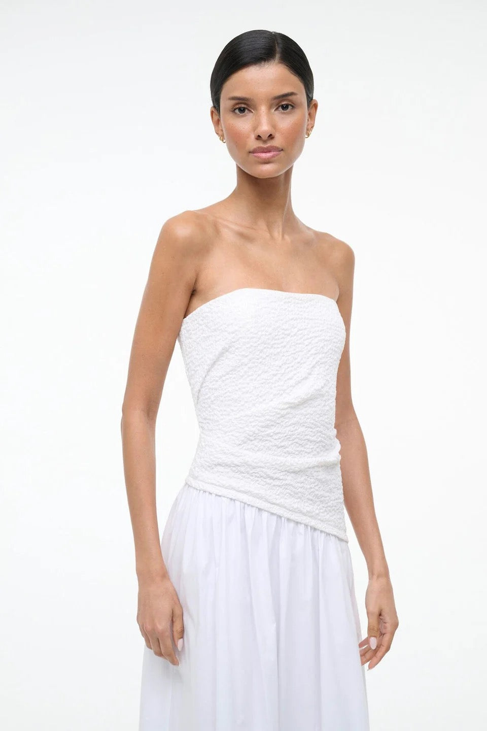 Staud  - Women - Nia Dress In Sprout and White