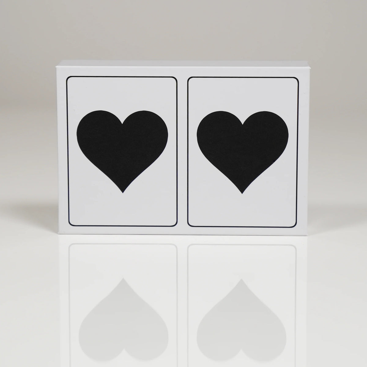 Canasta Black Heart Plastic Playing Cards