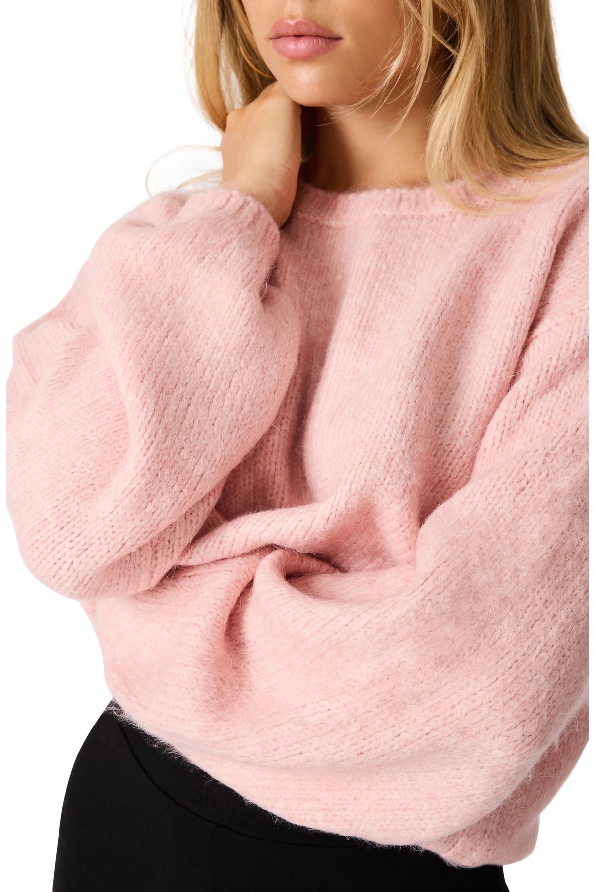 Steve Madden - Women - Silver Pink  Carmen Sweater