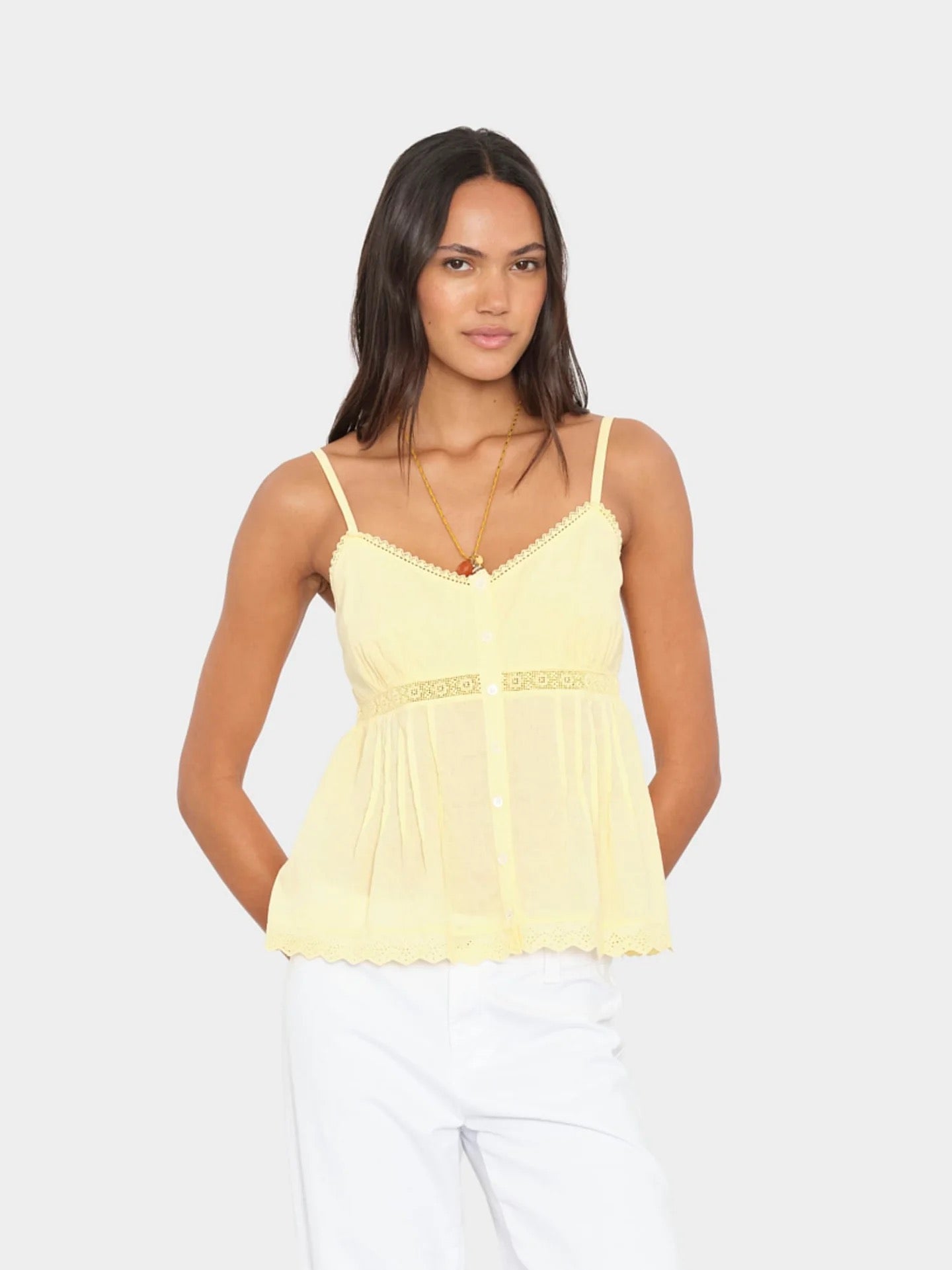 XIRENA - Women - White / Soft Sun  Alexia Top