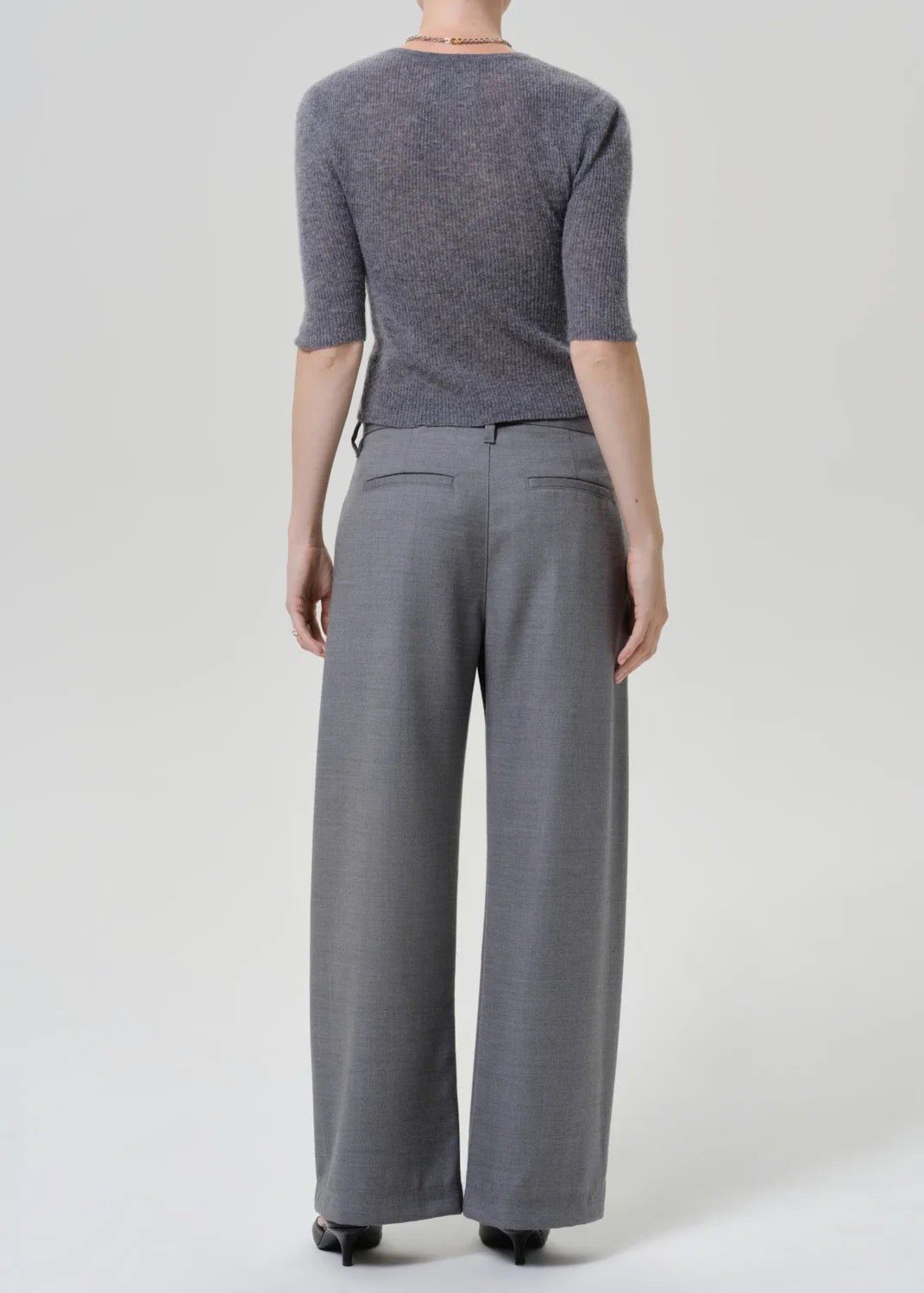 Citizens of Humanity - Women - Gris Brynn Drawstring Italian Virgin Wool Trouser