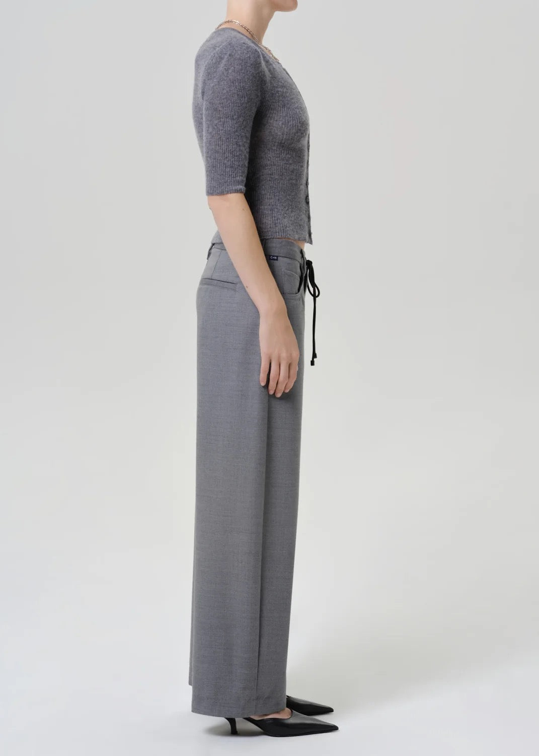 Citizens of Humanity - Women - Gris Brynn Drawstring Italian Virgin Wool Trouser