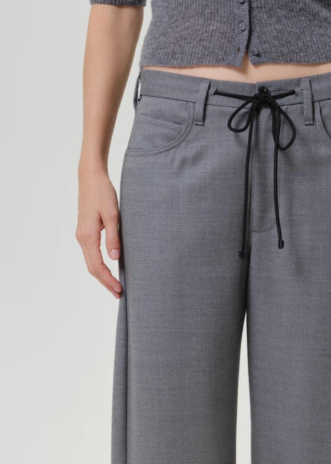 Citizens of Humanity - Women - Gris Brynn Drawstring Italian Virgin Wool Trouser