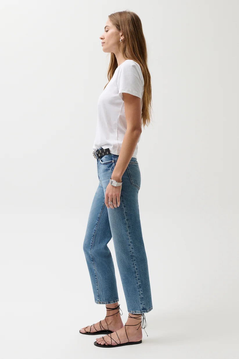 Pistola - Women -  River Aleks Mid Rise Straight Cropped Jean